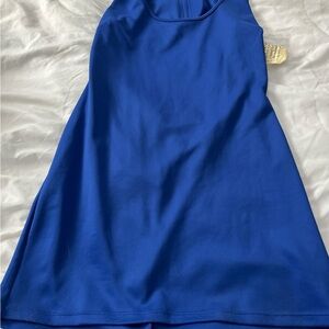 Charlotte Russe Vibrant Blue Sleeveless Dress Open Back NWT